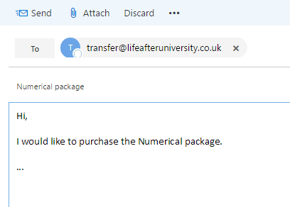 You can pay via bank transfer